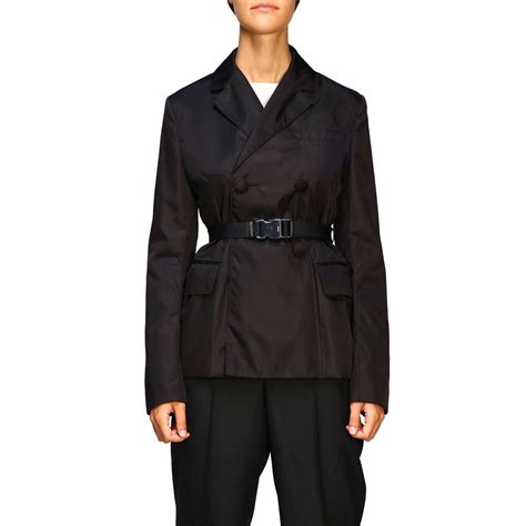 prada jacket with belt|prada jacket women's.